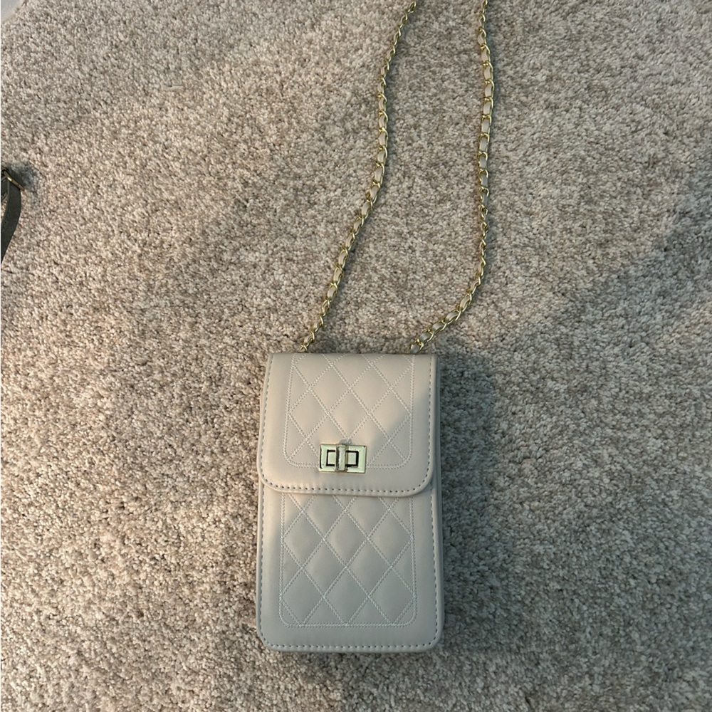 Quilted Crossbody Bag with Chain Strap
